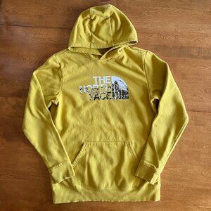 The North Face yellow mountain logo hoodie XXL 18/20